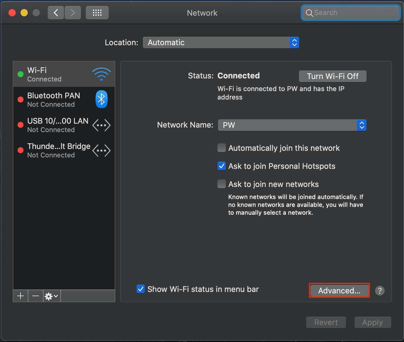 macos network settings