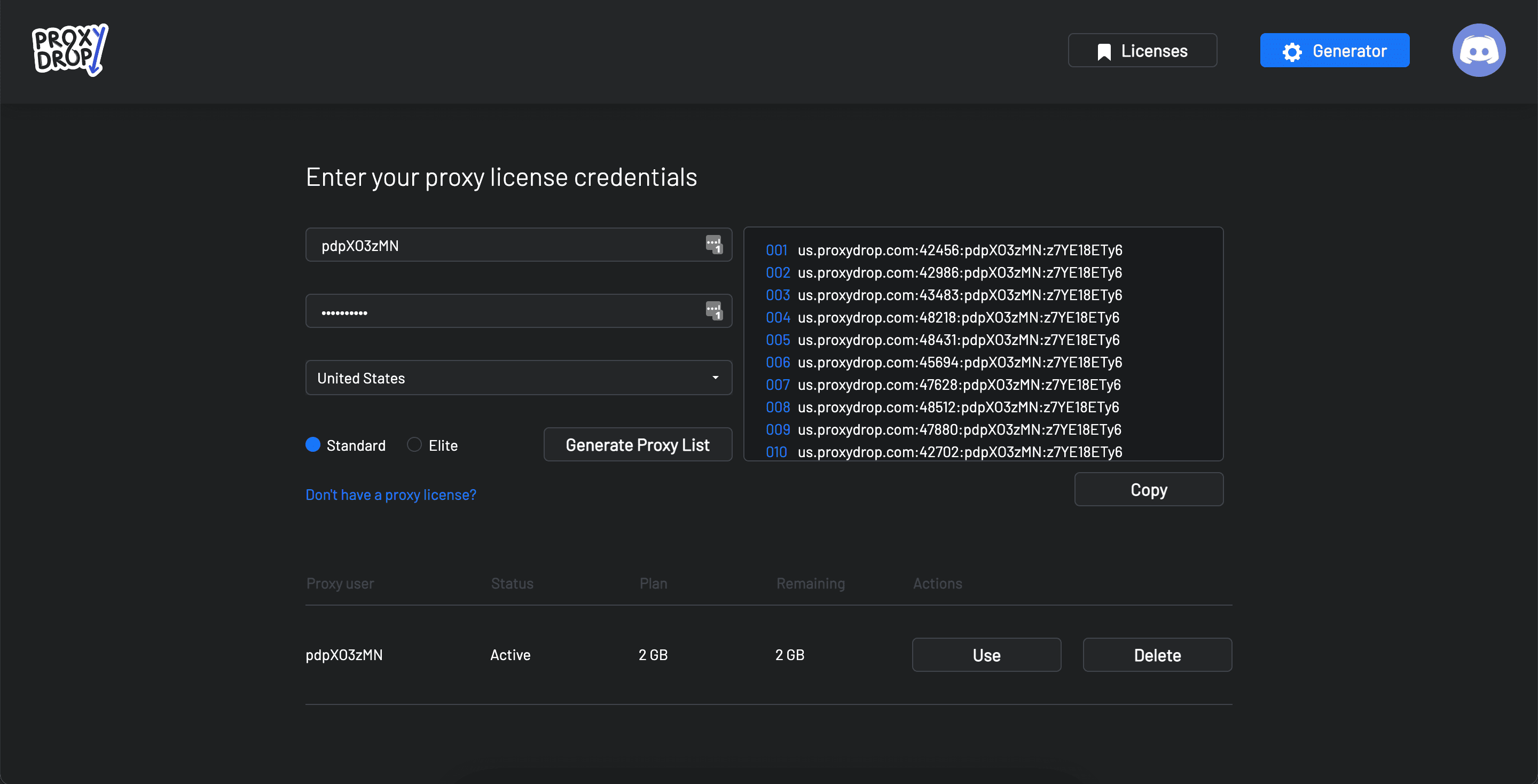 proxydrop proxy generator