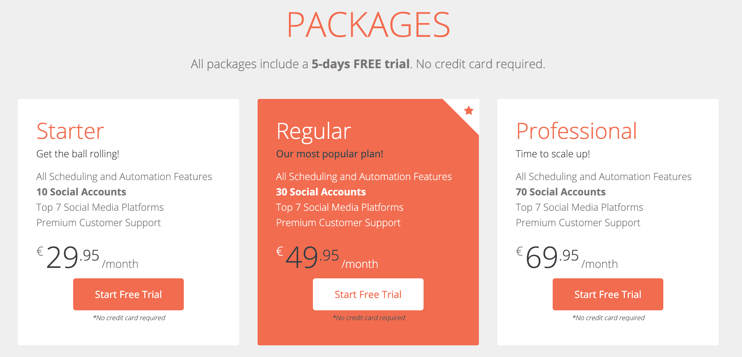 screenshot of jarvee pricing