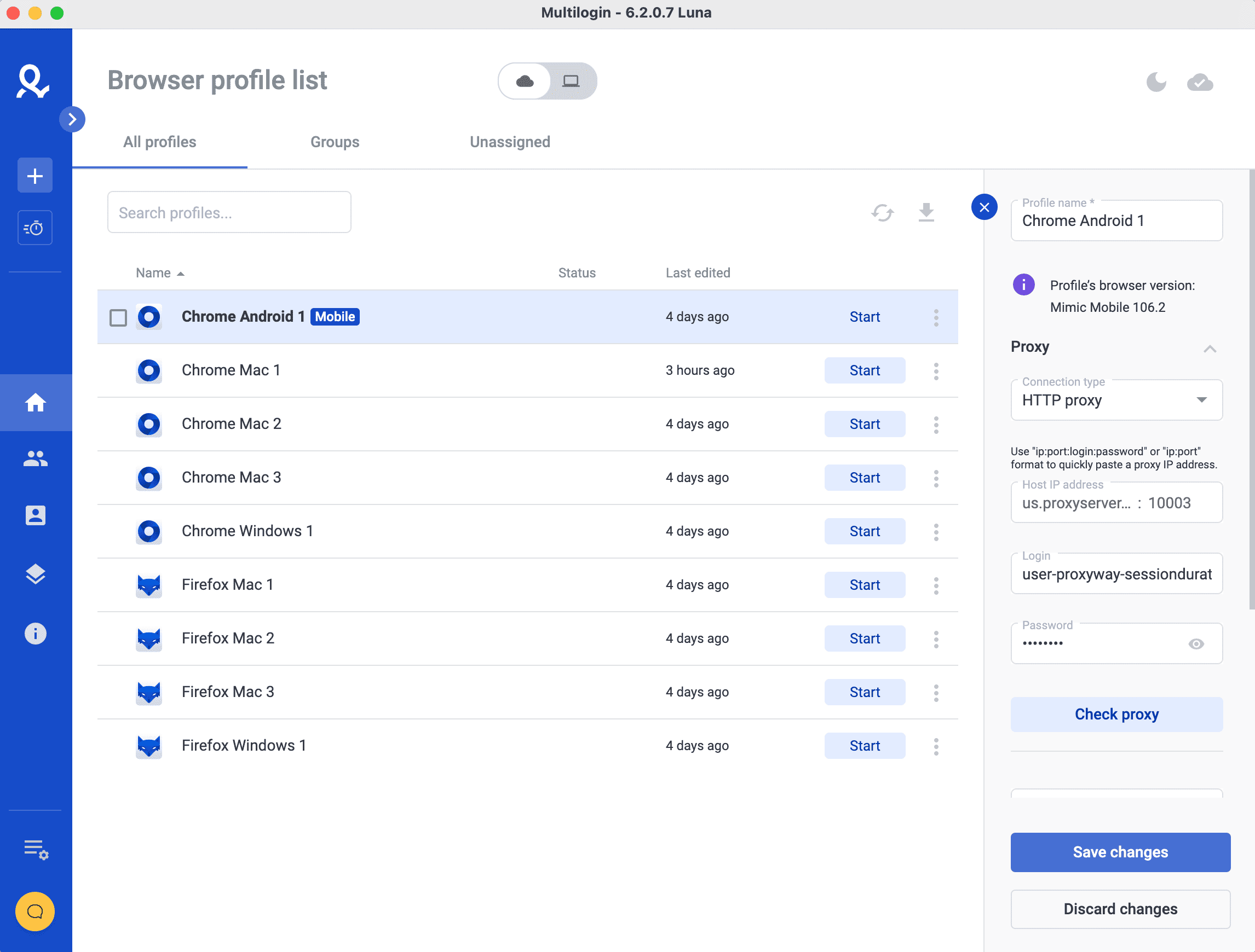 multilogin profile settings box
