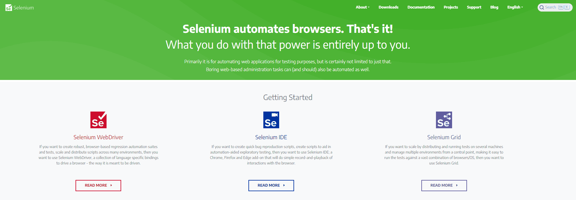 selenium-home-page