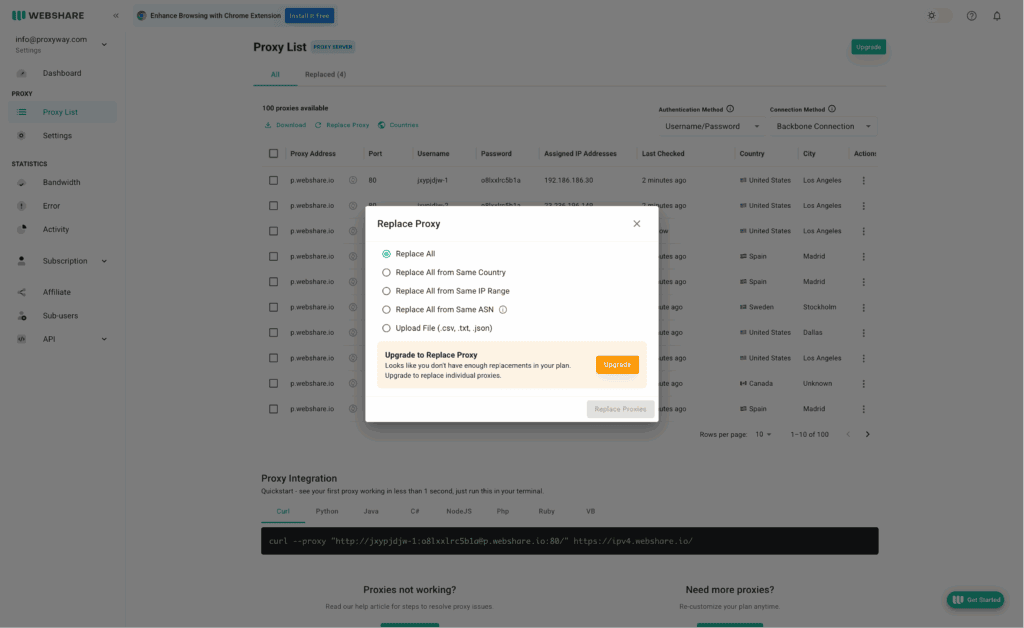 Wayshare Webshare 代理:深入评测和性能测试 - Proxyway