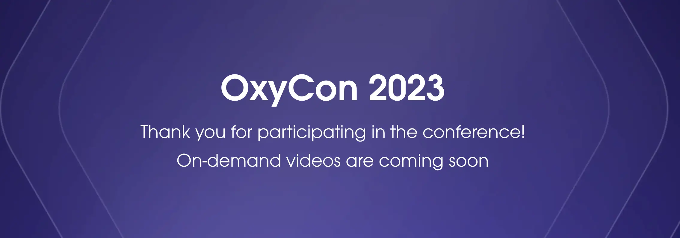 oxycon 2023 main image