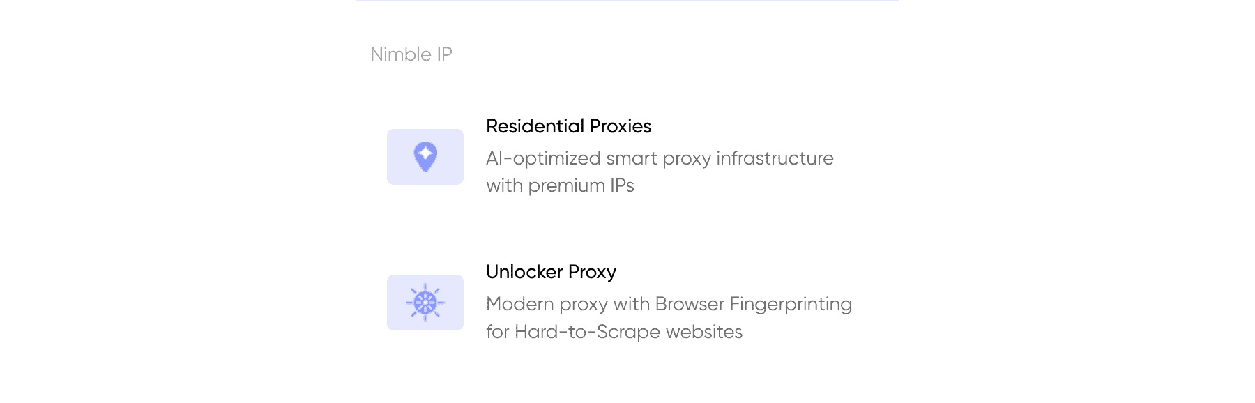 nimbleway proxy networks