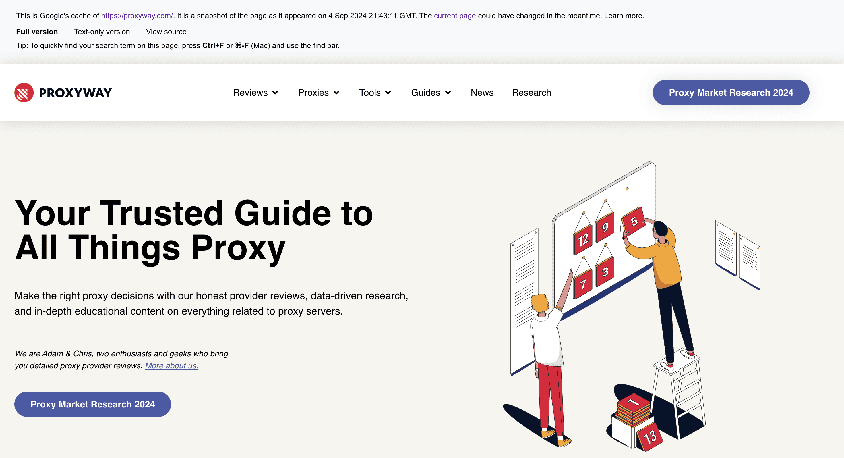 Cached version of Proxyway's homepage