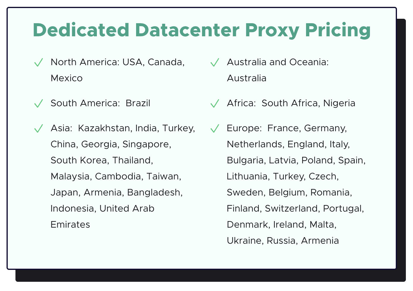 infatica dedicated datacenter locations