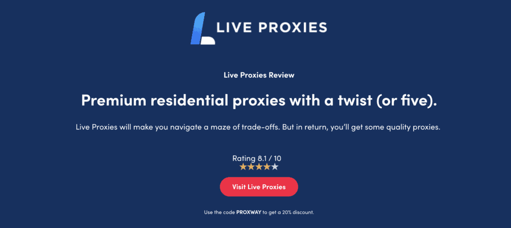New Review: Live Proxies - Proxyway
