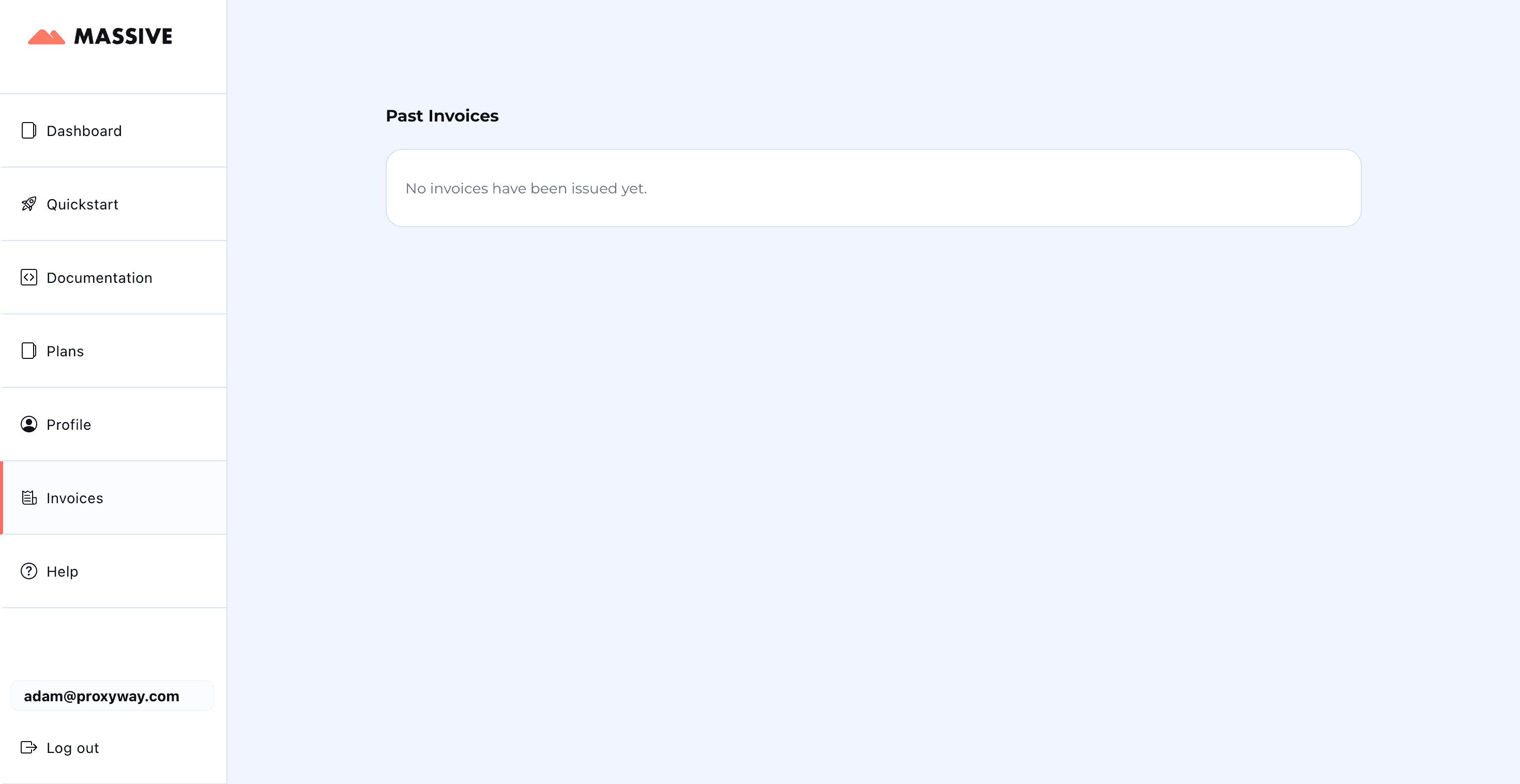 massive dash invoices