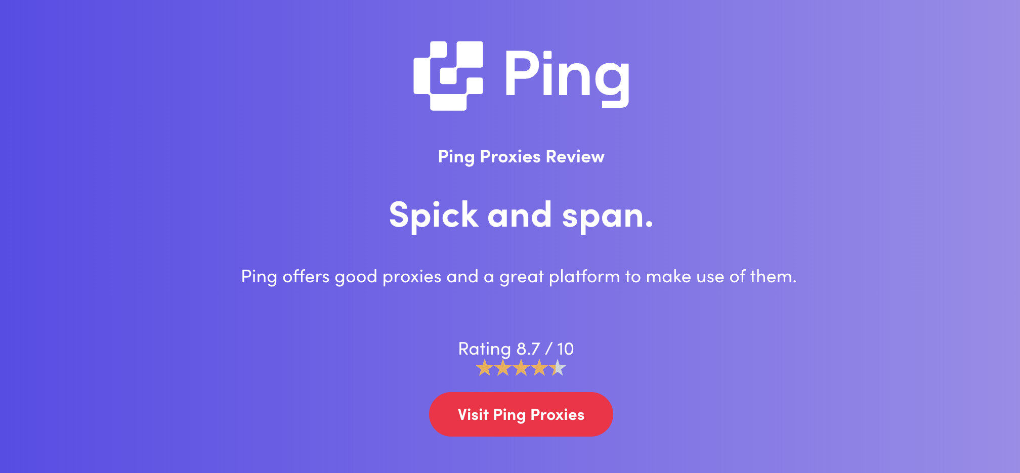 ping proxies review