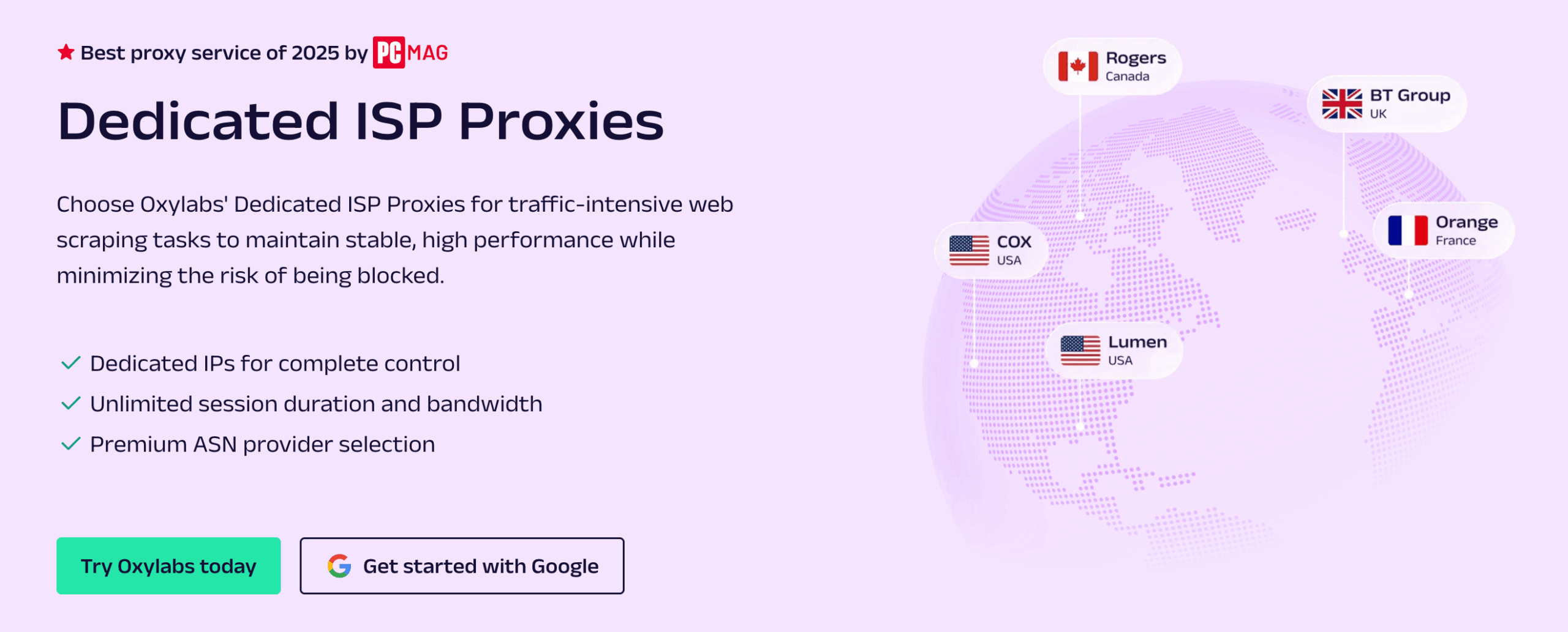 oxylabs dedicated isp proxy landing