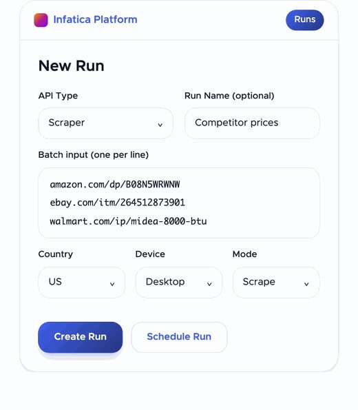 infatica data platform explainer