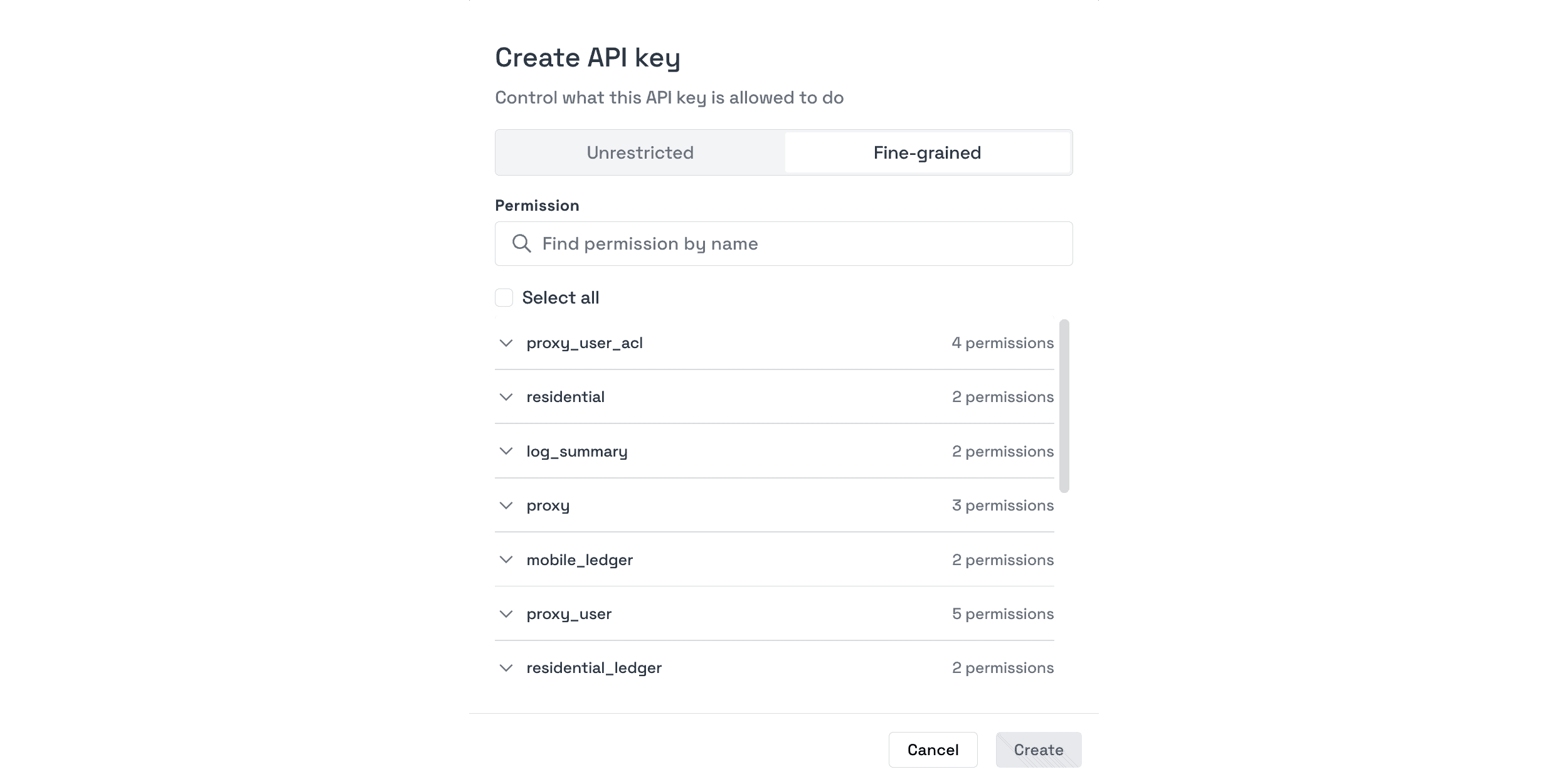 byteful permissioned api key