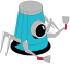 blue spider robot