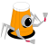 orange spider robot