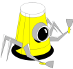 yellow spider robot